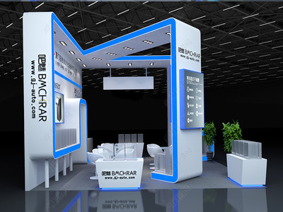 厦门冠吉广州酒店用品展展览设计3D模型
